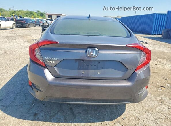 2HGFC2F79JH563631 2018 HONDA CIVIC Gray Rear view