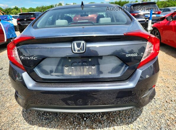2HGFC2F79JH590439 2018 HONDA CIVIC Gray Вид ззаду
