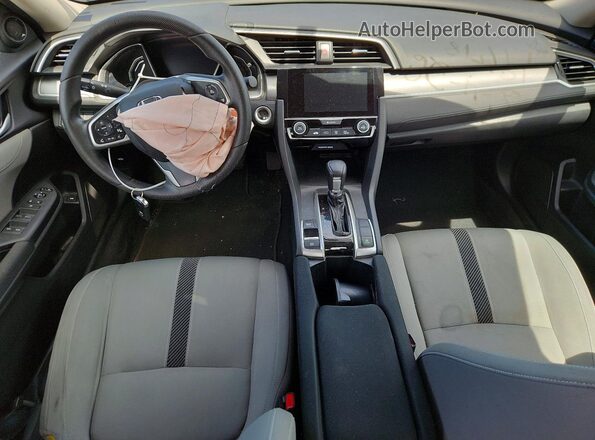 2HGFC2F79JH590439 2018 HONDA CIVIC Gray Вид панелі приладів