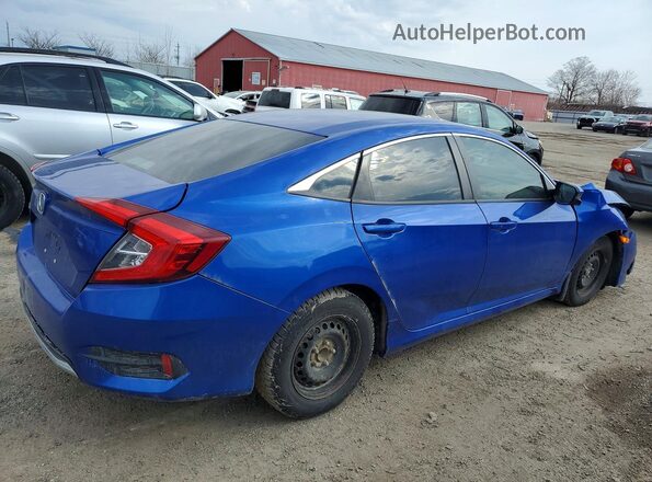 2HGFC2F79KH008633 2019 HONDA CIVIC Синий Задняя правая четверть