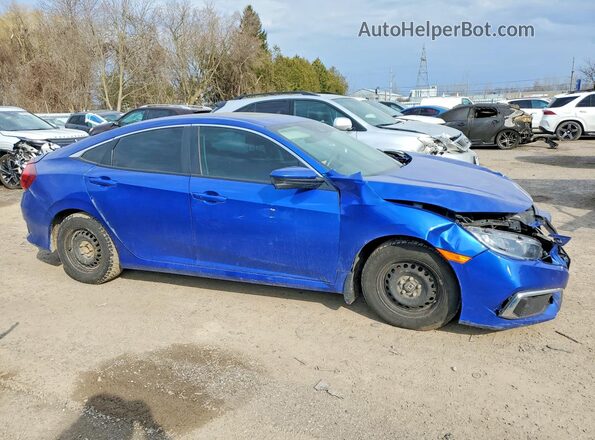 2HGFC2F79KH008633 2019 HONDA CIVIC Синий Передняя правая четверть