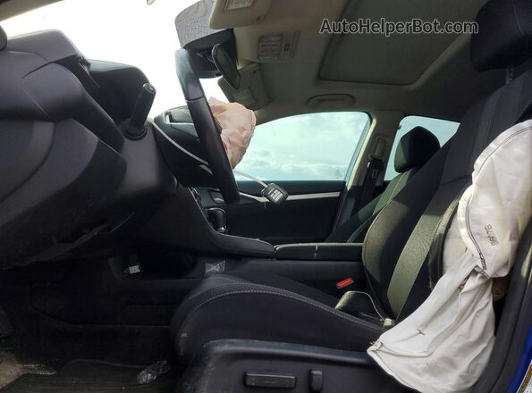 2HGFC2F79KH008633 2019 HONDA CIVIC Синий Вид салона спереди