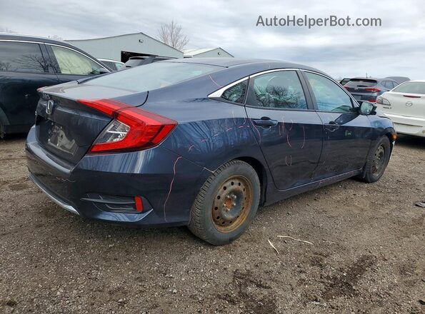 2HGFC2F79KH044001 2019 HONDA CIVIC Blue Rear right