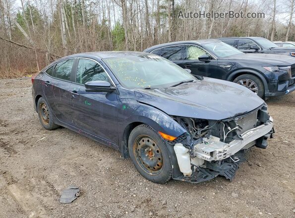 2HGFC2F79KH044001 2019 HONDA CIVIC Blue Front right