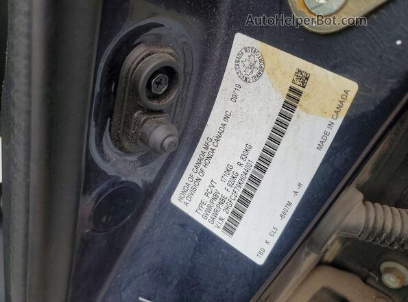 2HGFC2F79KH044001 2019 HONDA CIVIC Blue Engine compartment view