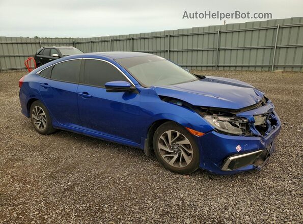 2HGFC2F79LH002686 2020 HONDA CIVIC Blue Передня права чверть
