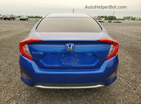 2HGFC2F79LH002686 2020 HONDA CIVIC Blue Вид ззаду