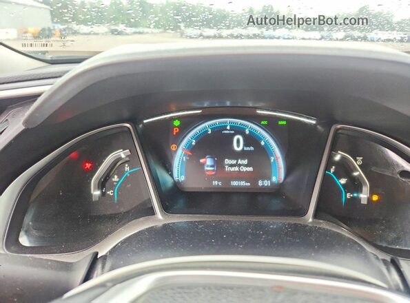 2HGFC2F79MH001507 2021 HONDA CIVIC Black Vista del cuadro de instrumentos
