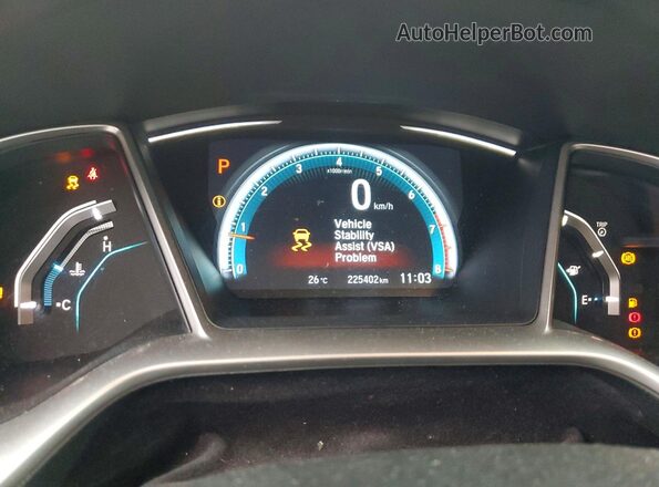 2HGFC2F7XGH019518 2016 HONDA CIVIC Charcoal Widok zestawu wskaźników