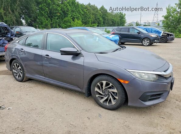 2HGFC2F7XGH019518 2016 HONDA CIVIC Charcoal Przód prawy