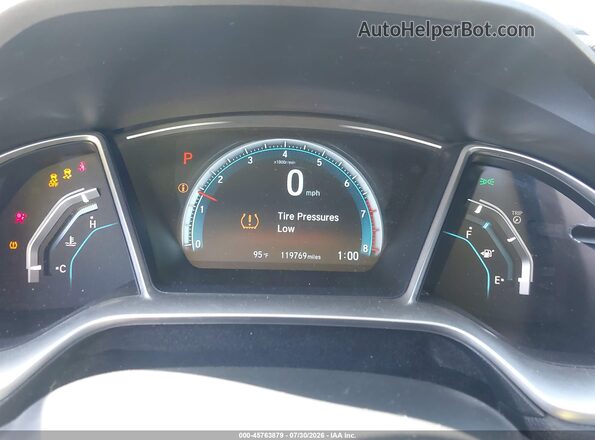 2HGFC2F7XGH572976 2016 HONDA CIVIC Black უკანა სავარძლების ხედი