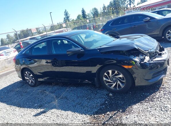 2HGFC2F7XGH572976 2016 HONDA CIVIC Black უკანა სალონის ხედი