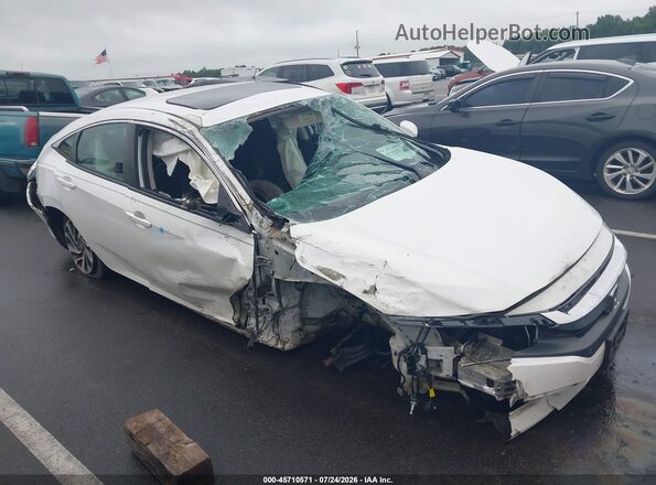 2HGFC2F7XJH512400 2018 HONDA CIVIC White უკანა სალონის ხედი