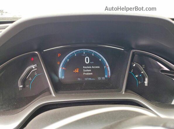2HGFC2F7XJH577893 2018 HONDA CIVIC Silver Instrument cluster view