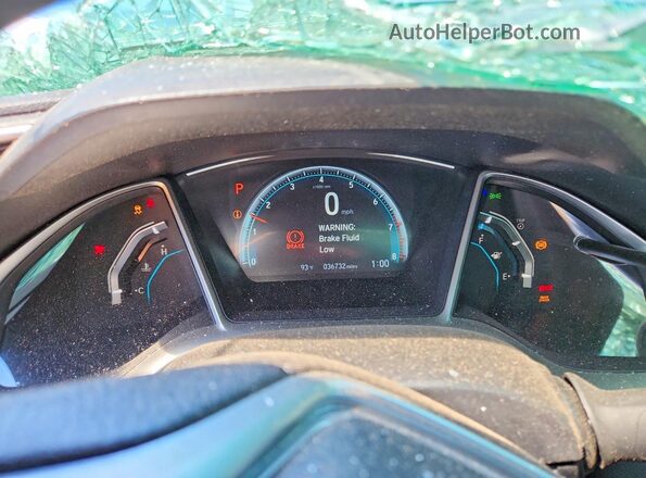 2HGFC2F7XJH589140 2018 HONDA CIVIC Синий Вид щитка приборов