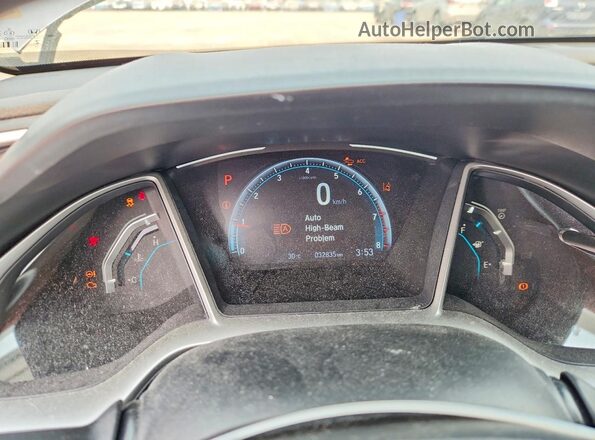 2HGFC2F7XMH014489 2021 HONDA CIVIC Gray Widok zestawu wskaźników
