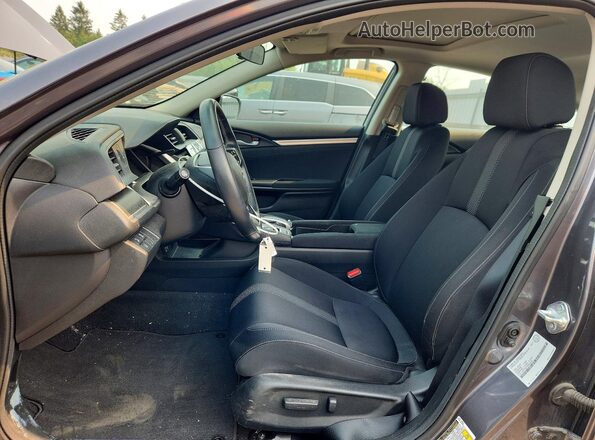 2HGFC2F7XMH014489 2021 HONDA CIVIC Gray Widok wnętrza z przodu