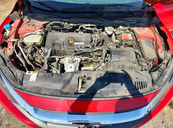 2HGFC2F80HH569692 2017 HONDA CIVIC Red Vista interior trasera