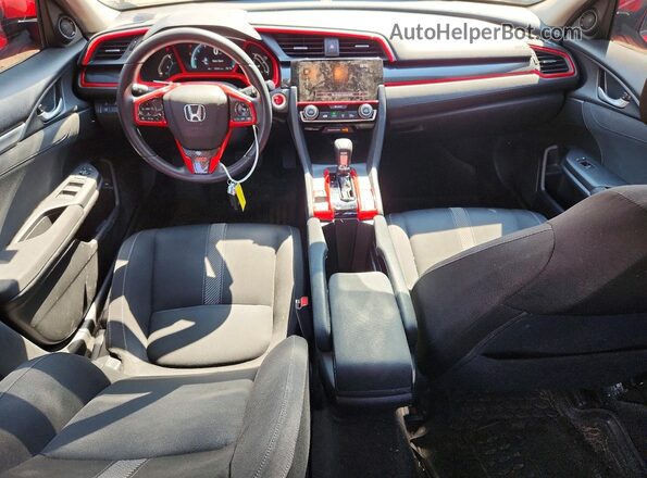 2HGFC2F80HH569692 2017 HONDA CIVIC Red Vista del salpicadero
