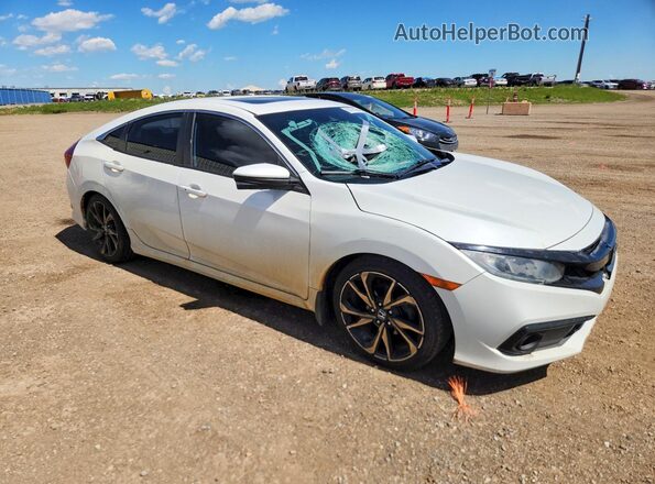 2HGFC2F80KH029847 2019 HONDA CIVIC White Front right
