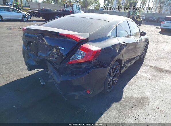 2HGFC2F80KH505594 2019 HONDA CIVIC Black Rear right