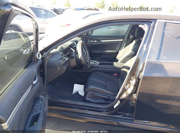 2HGFC2F80KH505594 2019 HONDA CIVIC Black Front interior view