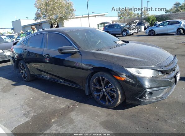 2HGFC2F80KH505594 2019 HONDA CIVIC Black Rear interior view