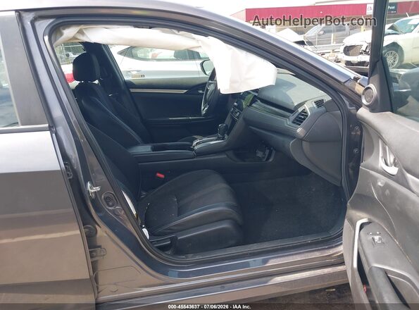 2HGFC2F80KH511248 2019 HONDA CIVIC Gray Widok wnętrza z przodu