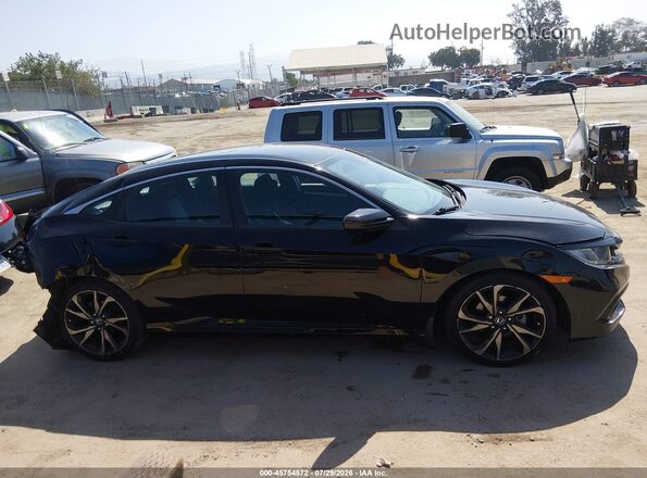 2HGFC2F80KH551832 2019 HONDA CIVIC Black Vista interior trasera