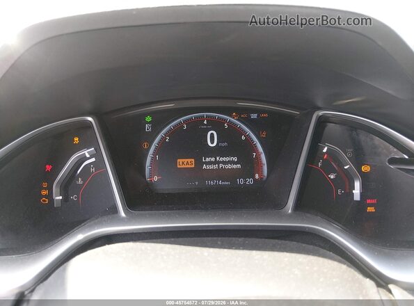 2HGFC2F80KH551832 2019 HONDA CIVIC Black Vista de los asientos traseros