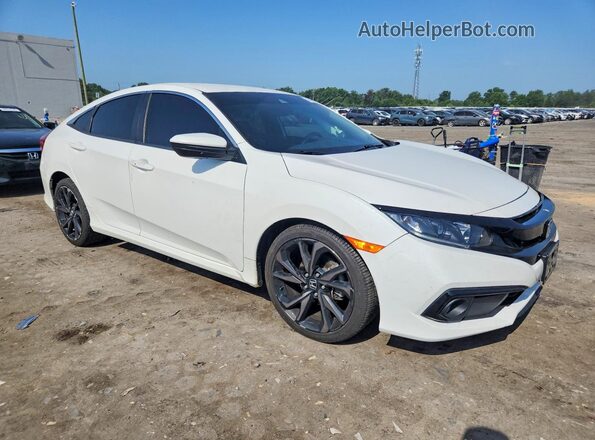 2HGFC2F80KH557954 2019 HONDA CIVIC White Передня права чверть
