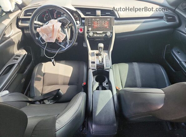 2HGFC2F80KH557954 2019 HONDA CIVIC White Вид панелі приладів