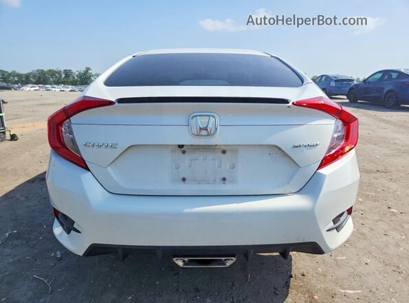 2HGFC2F80KH557954 2019 HONDA CIVIC White Вид ззаду