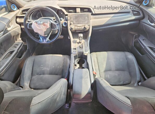 2HGFC2F80KH562491 2019 HONDA CIVIC Blue Вид панелі приладів