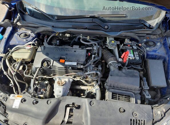 2HGFC2F80KH562491 2019 HONDA CIVIC Blue Вид задньої частини салону
