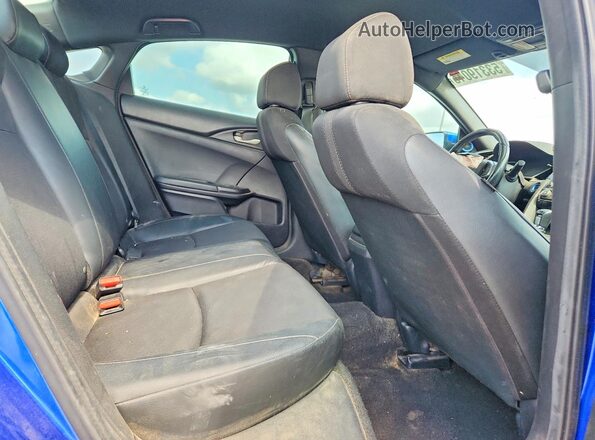 2HGFC2F80KH562491 2019 HONDA CIVIC Blue Вид задніх сидінь