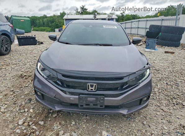 2HGFC2F80KH583535 2019 HONDA CIVIC Серый Вид спереди