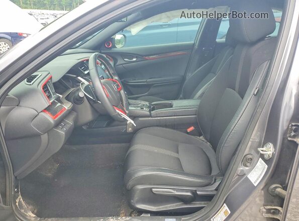 2HGFC2F80KH583535 2019 HONDA CIVIC Серый Вид салона спереди