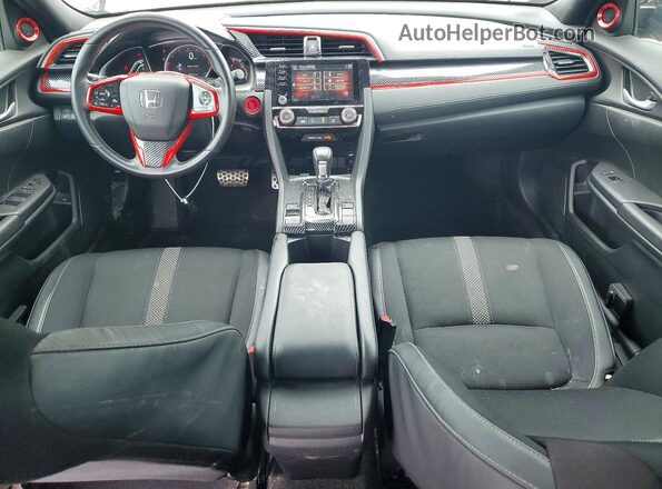 2HGFC2F80KH583535 2019 HONDA CIVIC Серый Вид панели приборов