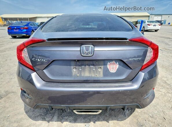 2HGFC2F80KH584605 2019 HONDA CIVIC Gray Հետևի տեսք
