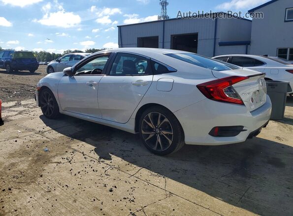 2HGFC2F80KH588931 2019 HONDA CIVIC White Trasero izquierdo