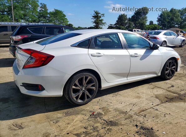2HGFC2F80KH588931 2019 HONDA CIVIC White Trasero derecho