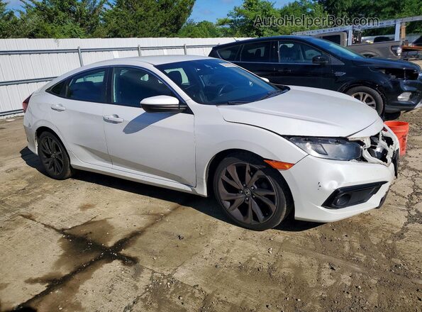 2HGFC2F80KH588931 2019 HONDA CIVIC White Delantero derecho