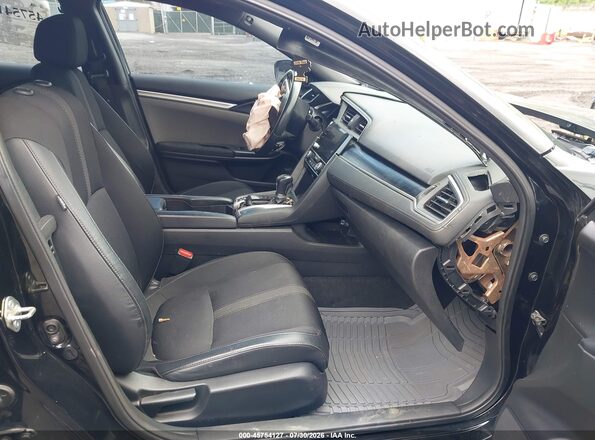 2HGFC2F80KH595099 2019 HONDA CIVIC Black Вид салону спереду