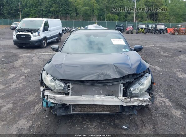 2HGFC2F80KH595099 2019 HONDA CIVIC Black Вид панелі приладів