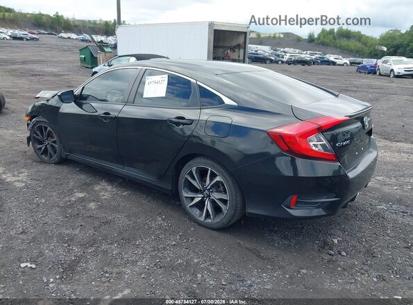 2HGFC2F80KH595099 2019 HONDA CIVIC Black Задня ліва чверть