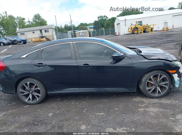 2HGFC2F80KH595099 2019 HONDA CIVIC Black Вид щитка приладів
