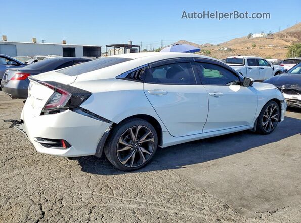 2HGFC2F80KH598357 2019 HONDA CIVIC White Задня права чверть