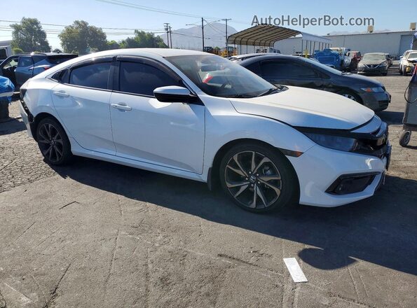 2HGFC2F80KH598357 2019 HONDA CIVIC White Передня права чверть