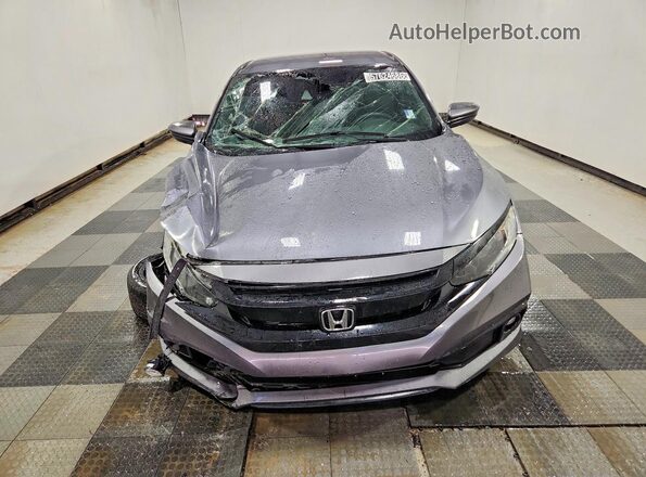 2HGFC2F80LH520534 2020 HONDA CIVIC Gray Դիմացի տեսք